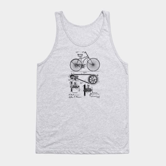 Bicycle Patent 1890 Tank Top by Joodls